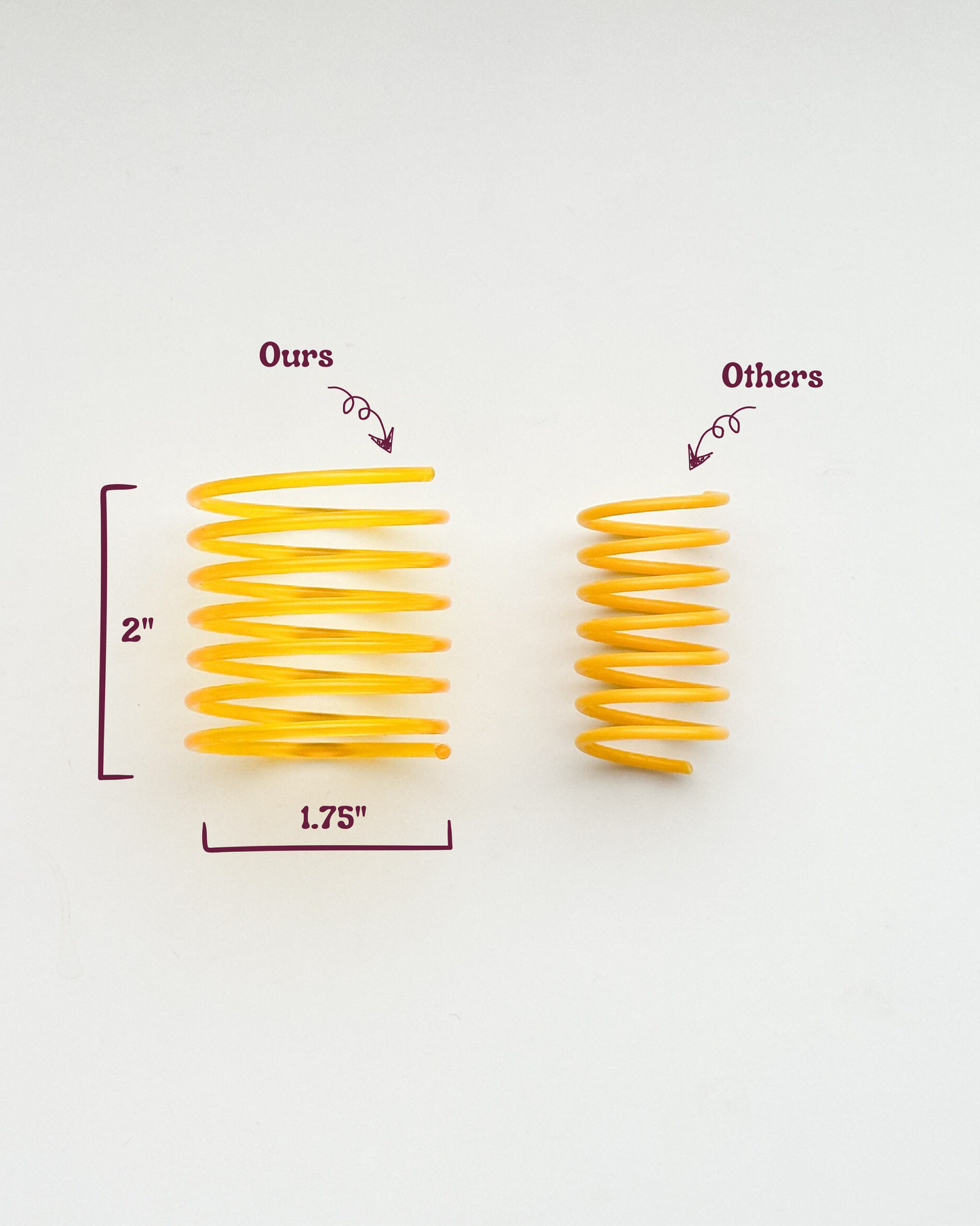 Solid and Translucent Cat Toy Springs (Pack of 5)