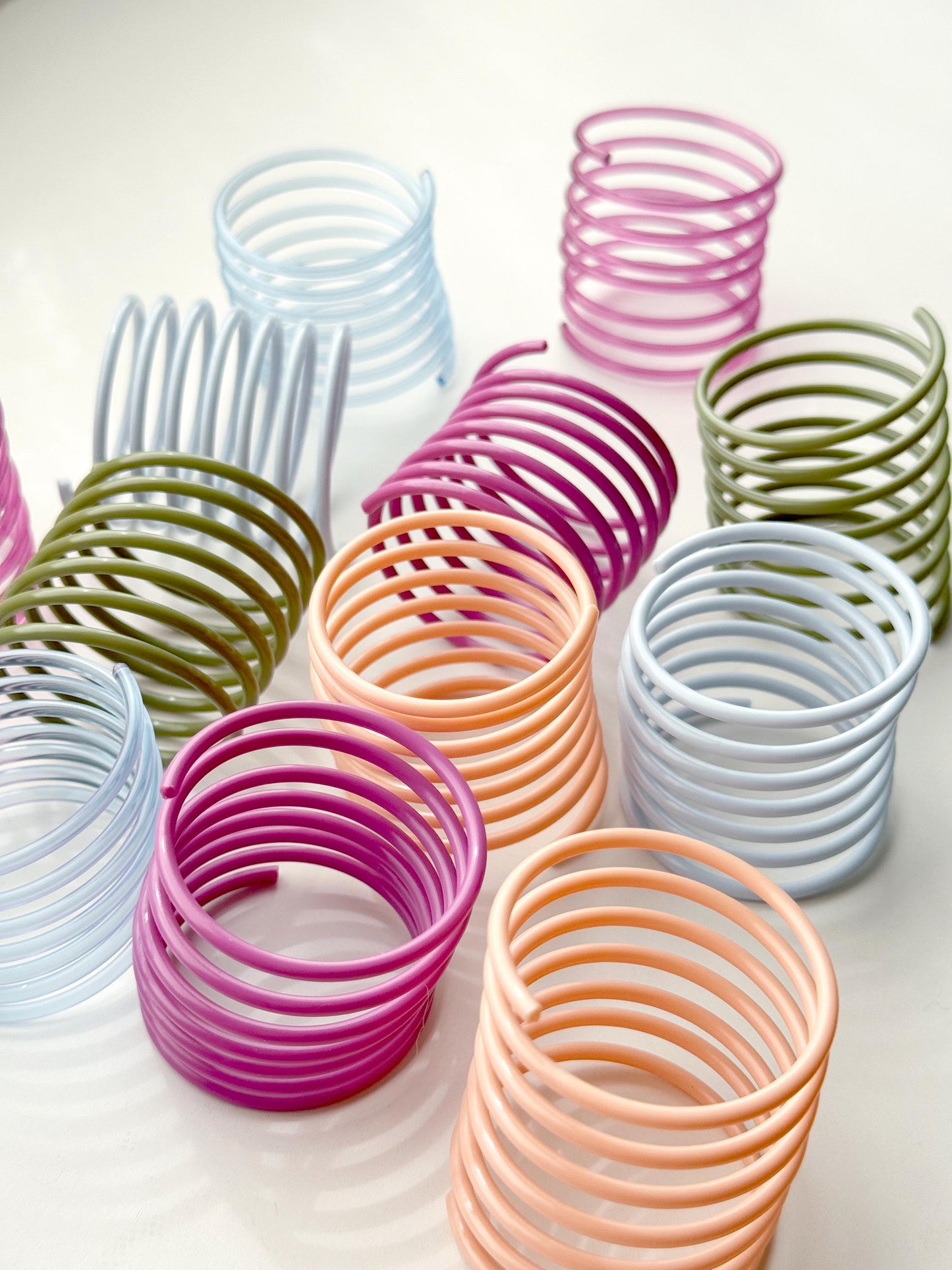 Solid and Translucent Cat Toy Springs (Pack of 5)