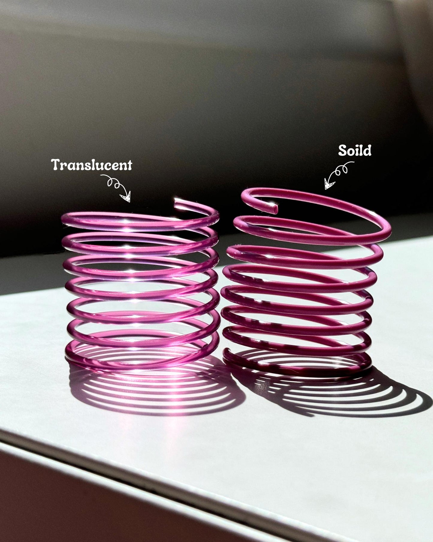 Solid and Translucent Cat Toy Springs (Pack of 5)